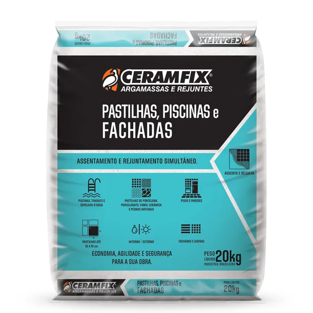 Argamassa Ceramfix Pastilhas, piscinas e fachadas 20Kg